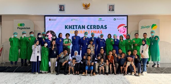 
 Pegadaian Gelar Khitan Cerdas Generasi Emas, 150 Anak Ikuti Khitan Gratis di Palembang
