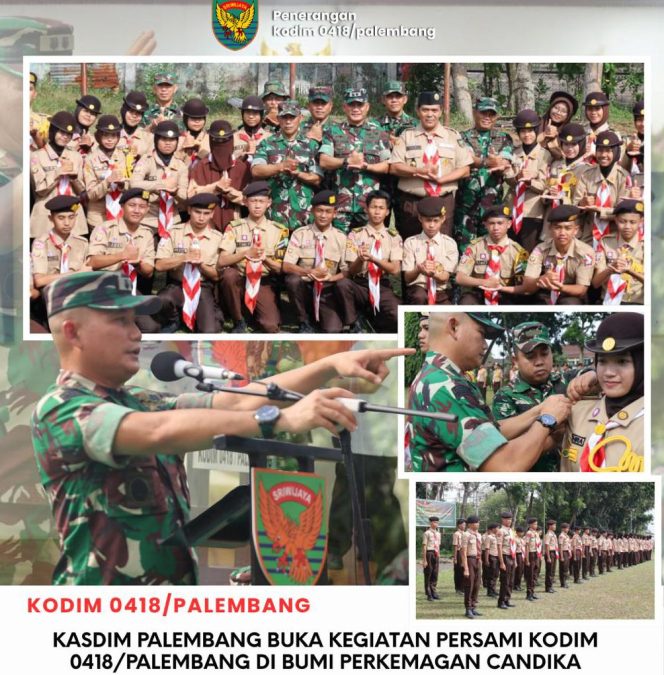 
 Kasdim 0418/Palembang Buka Kegiatan Persami Korps Kader Republik Indonesia (KKRI) di Bumi Perkemahan Candika
