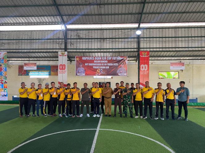 
 KAPOLRES OGAN ILIR RESMI BUKA TURNAMEN FUTSAL KAPOLRES CUP DALAM RANGKA HUT BHAYANGKARA KE-80