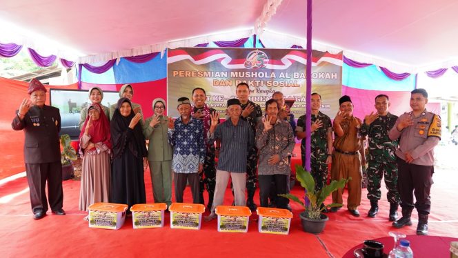 
 Sentuhan Pengabdian di HUT ke-45 Korem, Danrem Resmikan Rehab Mushola Al Barokah Semendo