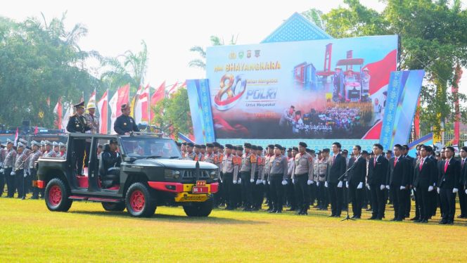 
 Hari Bhayangkara ke-80, Kapolda Sumsel Tegaskan Komitmen Kawal Program Strategis Nasional dan Ketahanan Pangan