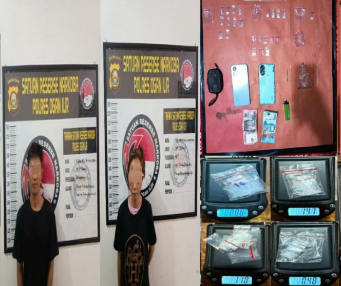 
 Satresnarkoba Polres Ogan Ilir Kembali Berhasil Ungkap Kasus Peredaran Sabu, Dua Tersangka Diamankan