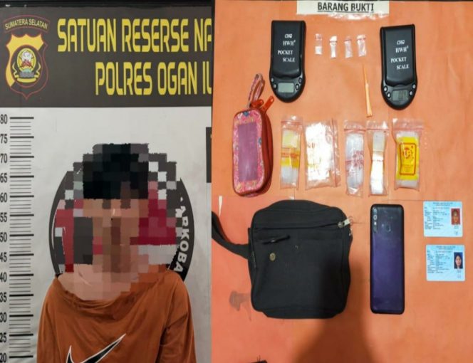 
 SATRESNARKOBA POLRES OGAN ILIR TERUS GENCARKAN PEMBERANTASAN NARKOBA, KEMBALI UNGKAP KASUS PEREDARAN SABU DI TANJUNG RAJA