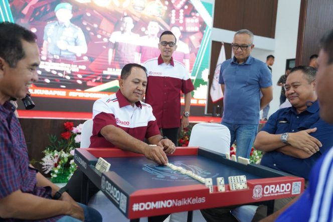 
 Sinergi Tanpa Batas, Kolonel Arm Heri Bayu Hadiri Lomba Domino Semarak HUT Korem 044/Gapo