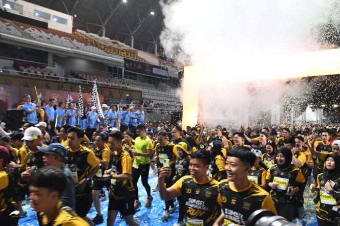 
 Ribuan Pelari Meriahkan Sumsel Bhayangkara Run 2026, Danrem 044/Gapo Hadir Beri Dukungan