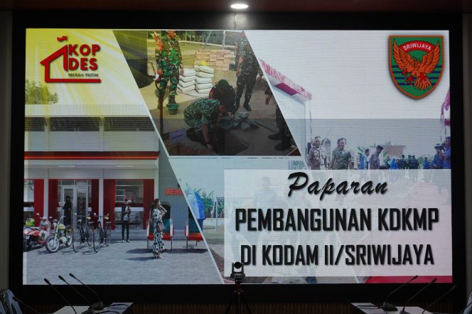 
 Dukung Ketahanan Ekonomi Desa, Kodam II/Sriwijaya Rampungkan 100% Pembangunan 637 Titik KDKMP