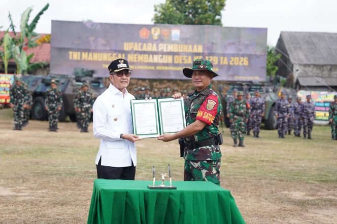 
 Kasdam II/Swj Hadiri Pembukaan TMMD ke-129 Kodim 0418/Palembang di Talang Jambe