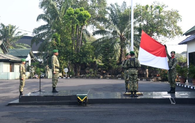 
 Sayang Anak, Lindungi dan Bangun Masa Depan, Korem 044/Gapo Gelar Upacara Hari Anak Nasional 2026