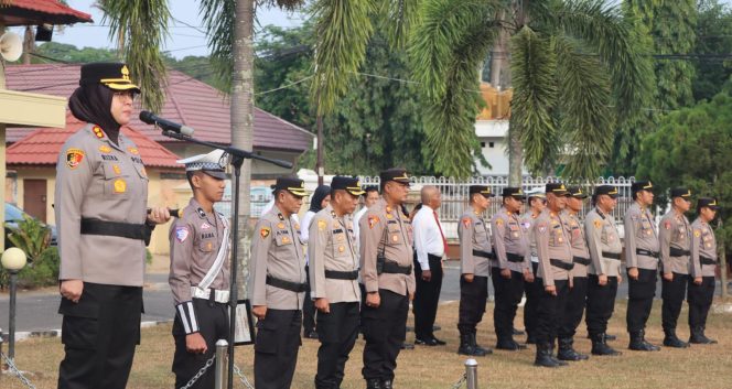 
 Kapolres Ogan Ilir Tekankan Keikhlasan, Integritas, dan Doa dalam Pengabdian Saat Pimpin Apel Pagi