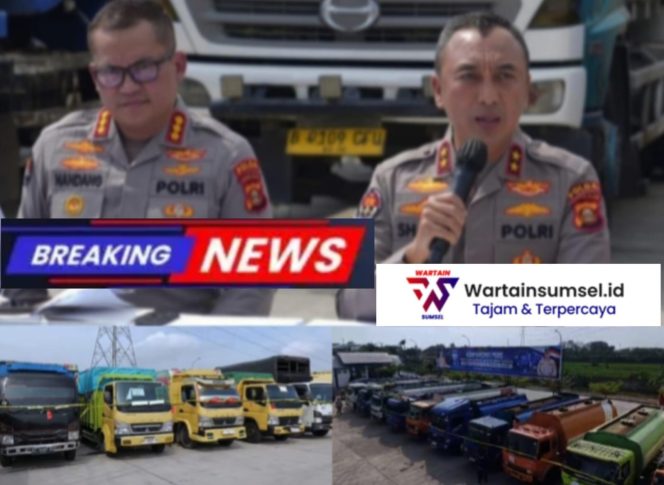 
 Konferensi Pers di Kertapati, Polda Sumsel Tegas Tindak Penyelewengan 1,28 Juta Liter BBM
