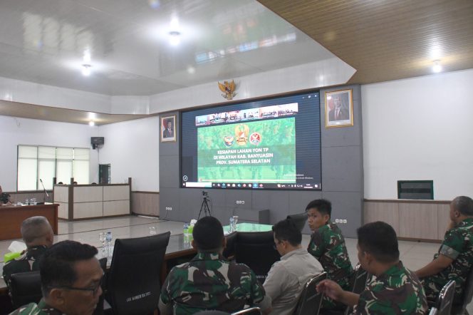 
 Danrem 044/Gapo Pimpin Rapat Evaluasi Program Kerja dan Anggaran Semester I TA 2026