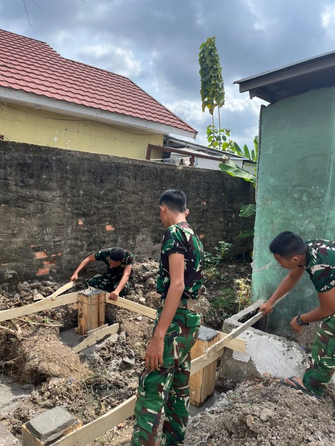 
 Hari Ke-16 TMMD Ke-129, Satgas Kodim 0418/Palembang Lanjutkan Pembangunan Sumur Bor Mushola Al-Mufakat