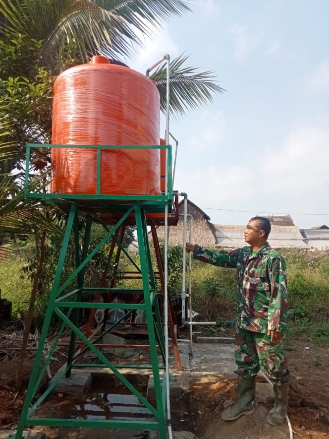 
 Satgas TMMD Ke-129 Laksanakan Pengecekan Tower Tandon Air Sumur Bor Mushola Hidayatullah