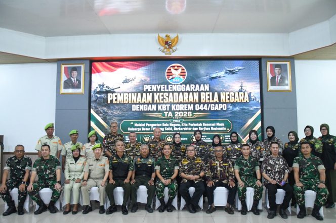 
 Korem 044/Gapo Gelar Penguatan Karakter Kebangsaan dan Pembinaan Kesadaran Bela Negara