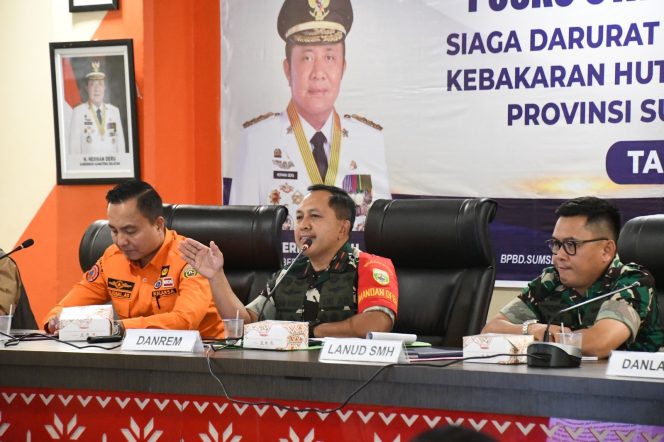 
 Danrem 044/Gapo Pimpin Rakor Evaluasi Karhutla Sumsel, Perkuat Sinergi dan Kesiapsiagaan