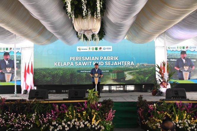 
 Langkah Nyata Hilirisasi Sawit Rakyat, Kasrem 044/Gapo Hadiri Peresmian Pabrik Kelapa Sawit KUD Sejahtera di Musi Banyuasin