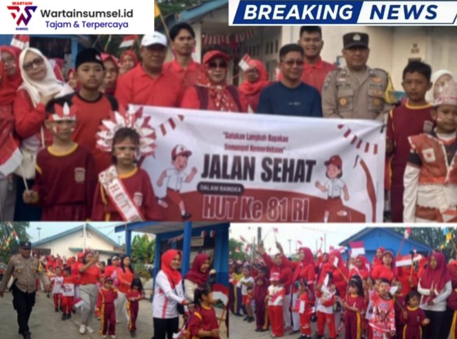 
 Sambut HUT ke-81 RI, SDN 211 Gelar Jalan Sehat Bersama