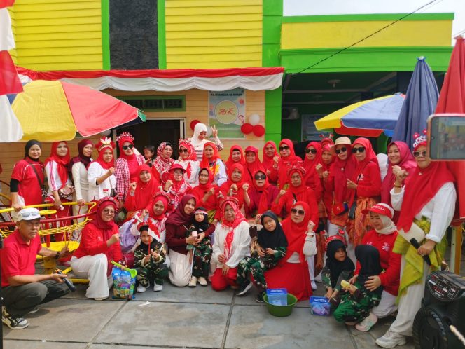 
 Meriah! Senam dan Lomba Warna-Warni TK IT Amelia Al Karim Sambut HUT RI ke-81