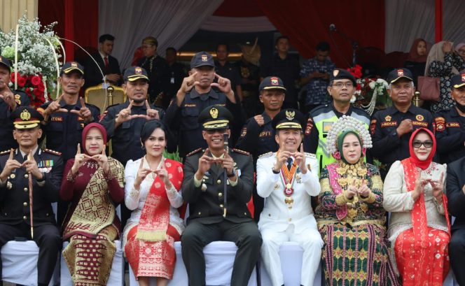 
 Dandim 0418/Palembang Hadiri Upacara HUT ke-81 RI di Jakabaring Sport City