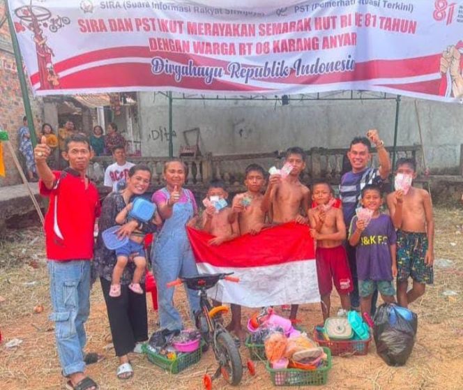 
 SIRA dan PST Bersama Warga RT 08 Karang Anyar Palembang Semarakkan HUT ke-81 Kemerdekaan RI