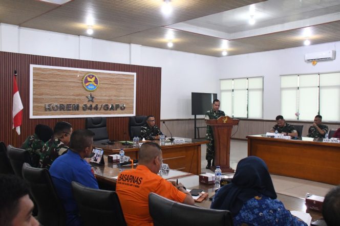 
 Korem 044/Gapo Gelar Rakor Lomba Bidar Tradisional HUT ke-81 TNI