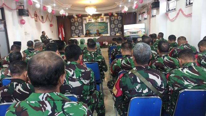 
 Kodim 0418 Palembang Gelar Penyuluhan Binroh dan Bintal Juang, Perkuat Mental Prajurit dan Keluarga Besar TNI