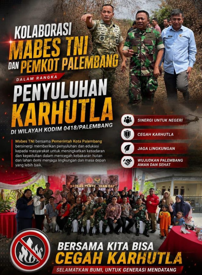 
 Satgas Mabes TNI Sosialisasikan Pencegahan Karhutla di Kalidoni, Warga Didorong Tingkatkan Kesiapsiagaan
