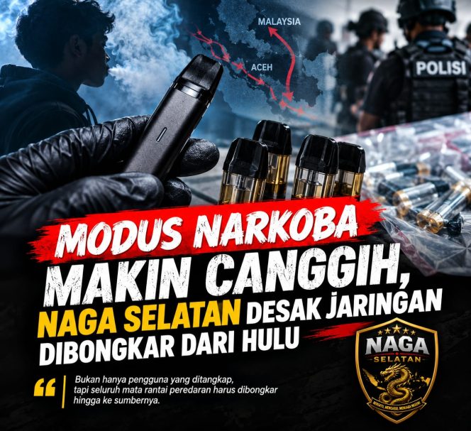 
 NAGA SELATAN: PERANG TERHADAP NARKOBA, TERMASUK MODUS BARU “POD GETAR”
