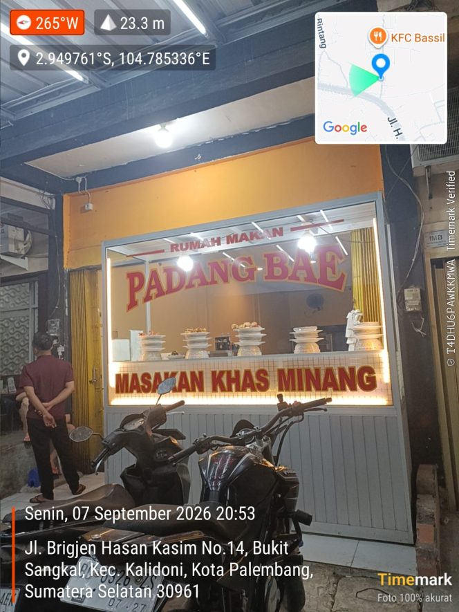 
 Rumah Makan Padang Bae, Pilihan Wisata Kuliner di Bukit Sangkal Palembang