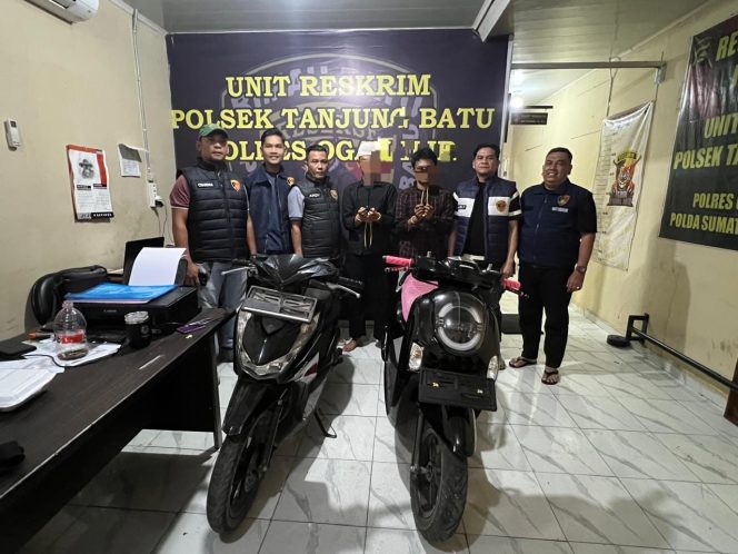 
 Gasak Motor Di Parkiran Masjid Al Falah Dua Pria Ditangkap