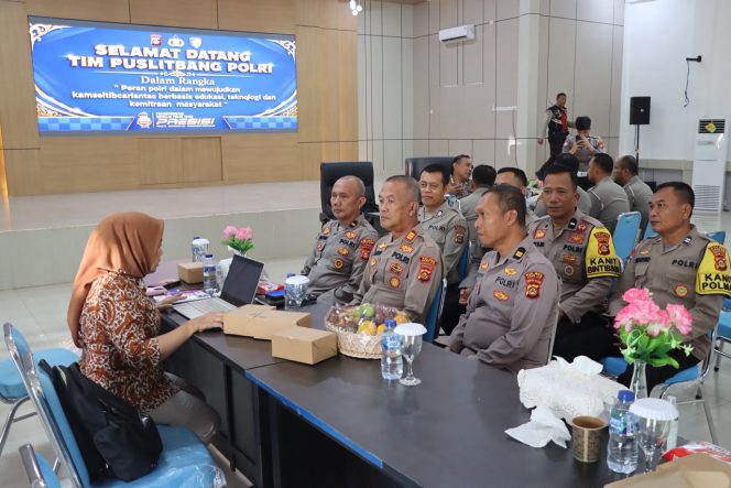 
 Puslitbang Polri Teliti Peran Polri dalam Mewujudkan Kamseltibcarlantas Berbasis Edukasi, Teknologi dan Kemitraan di Polres Ogan Ilir