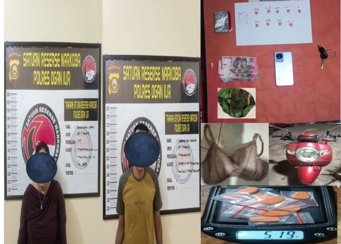 
 Satresnarkoba Polres Ogan Ilir Amankan Dua Tersangka, Sembilan Pil Ekstasi Disita