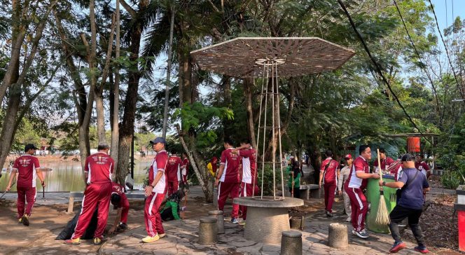 
 Polres Muara Enim Bersama Pemkab dan Masyarakat Gelar World Clean Up Day 2026