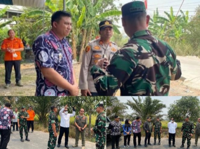 
 Camat Kertapati Dampingi Danrem 044/Gapo Persiapan Kedatangan Kemenko dan Rombongan