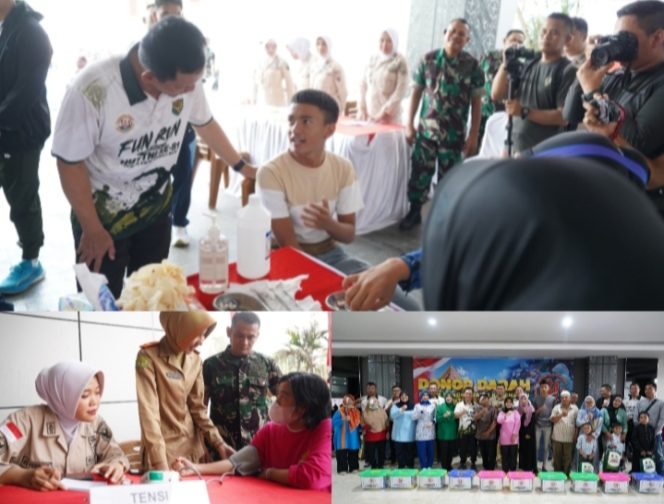 
 Sambut HUT TNI ke-81, Kodam II/Sriwijaya Bersama Jajaran TNI Gelar Baksos Kesehatan di Jakabaring Sport City, Palembang