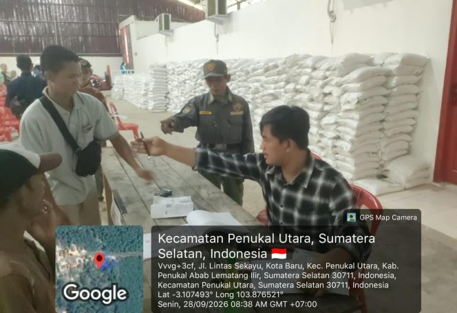 
 Pemdes kota Baru Salurkan 474 KPM Forum Bulog Warga Ucapkan Terimakasih