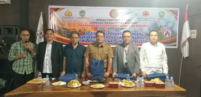 
 DPP LSM GEREBBEK Gelar Diskusi Publik, Soroti Penanggulangan Karhutla di Sumsel