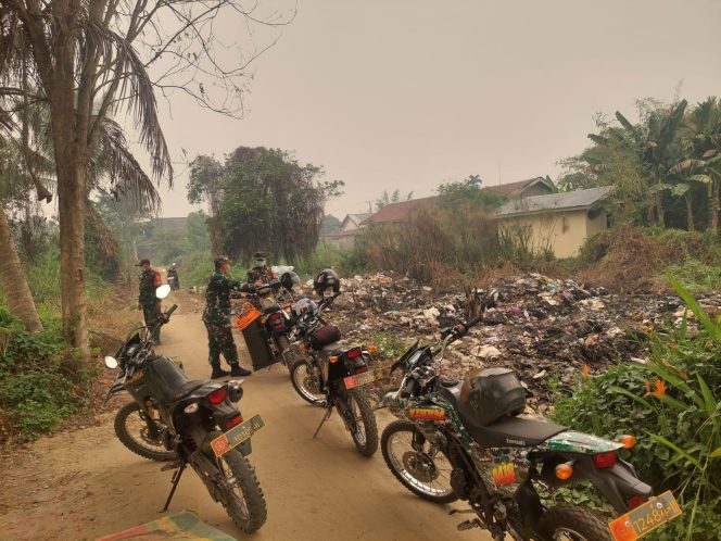 
 Satgas Karhutla Kodim 0418/Palembang Patroli di Sematang Borang, Pastikan Nihil Titik Api