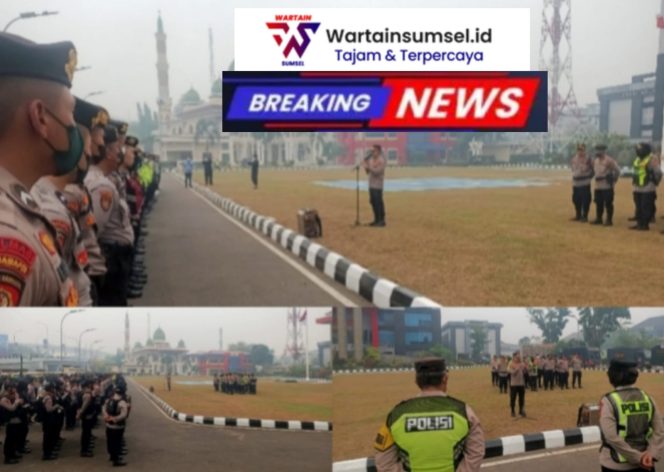 
 Polda Sumsel Kerahkan 572 Personel Gabungan Amankan Aksi Koalisi Pers dan Cipayung Plus di Palembang